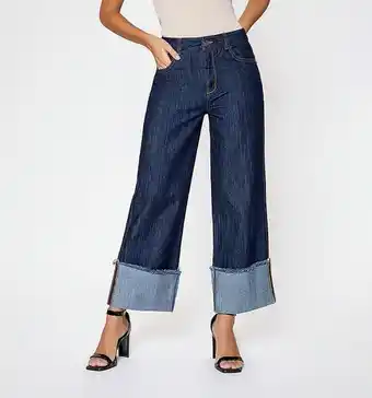 Studio F Jean cropped tiro alto, cinco bolsillos oferta