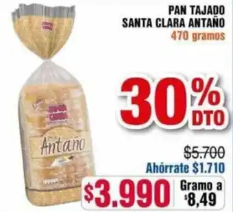 Pan Tajado Santa Clara Antaño 470g