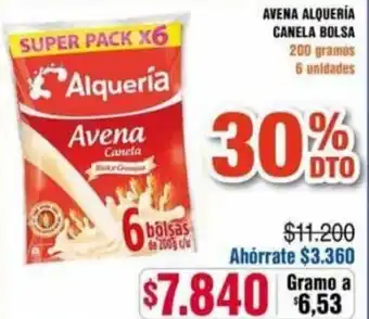 Alkosto Avena Alquería Canela Bolsa 200g oferta