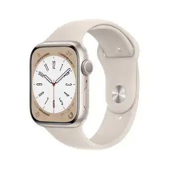 Ishop Apple watch series 8 gps (45mm) - blanco estrella- correa deportiva blanco estrella oferta