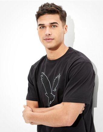 American Eagle Camiseta gráfica ae ultra suave oferta