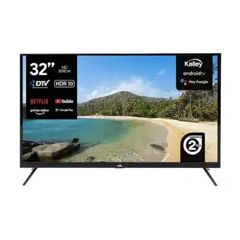 Kalley Tv kalley 32 pulgadas 81 cm atv32hdw hd led plano smart tv android oferta