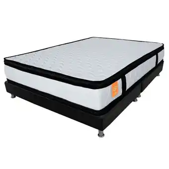 Alkosto Combo colchón romance relax experience foam queen + base cama oferta