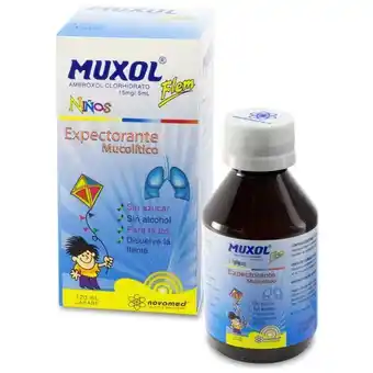 Superdroguería Olímpica Jarabe muxol flem 15 ml/15 mg novamed niño 120 ml oferta