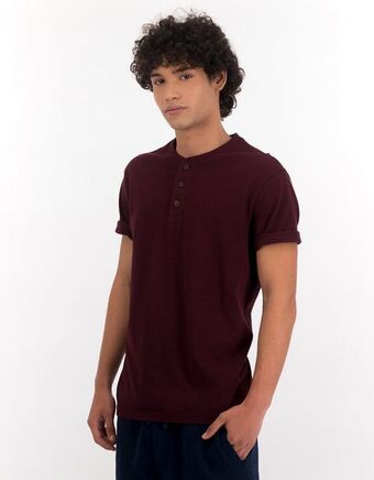 American Eagle Camiseta de manga corta ae henley icon oferta