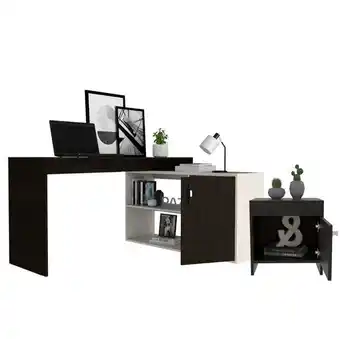 Estra Combo oficina baco, escritorio + mesa de noche oferta