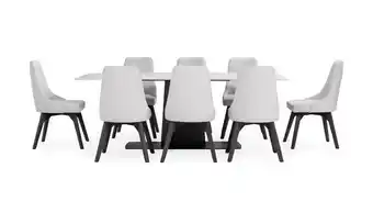 Aristas Mesa comedor napoles cerámica + 8 sillas vela oferta