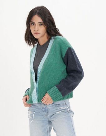 American Eagle Cardigan ae colorblock oferta