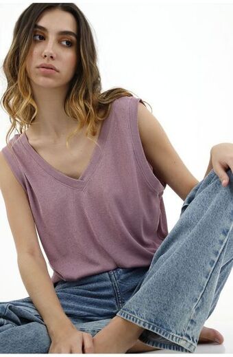 Tennis Camiseta oversize morada para mujer oferta