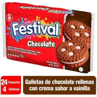 Linio Galleta festival chocolate bolsa x24 x 4 oferta