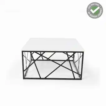 Éxito Mesa centro murano negro blanco oferta