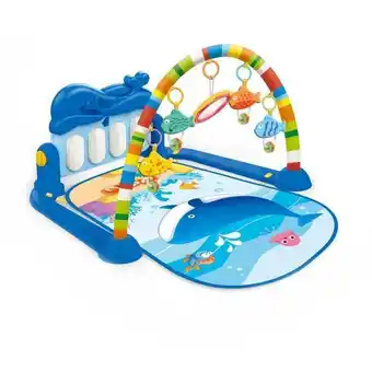 Éxito Gimnasio multifuncional huanger tapete didáctico para bebé con piano del mar oferta