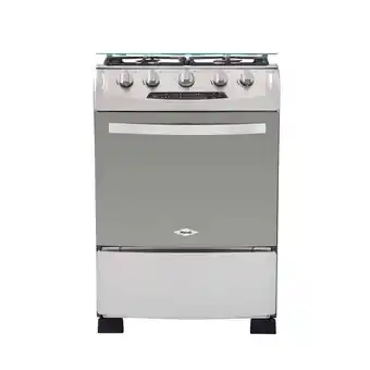 Alkosto Estufa de piso haceb 4 puestos gas natural 60-vf oregano plateado oferta