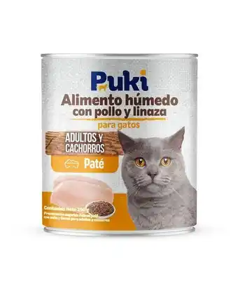 Carulla Alimento humedo pollo gatos pukí 290 gr oferta