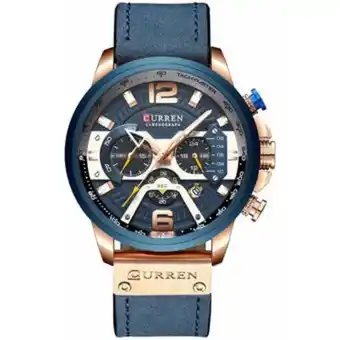 Linio Curren reloj dorado rosa deportivo cronógrafo hombre moda 2020 oferta
