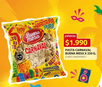 Ara Pasta Carnaval Buena Mesa x 250g oferta
