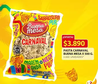 Ara Pasta Carnaval Buena Mesa x 500g oferta