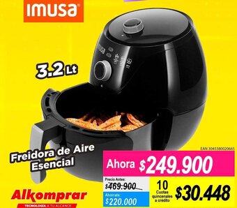 Alkomprar Imusa Freidora de Aire Esencial 3.2lt oferta