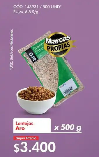 Makro Lentejas Aro x 500g oferta