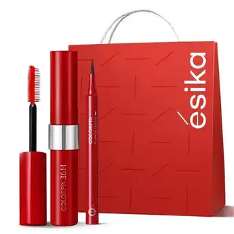 Ésika Set delineador de ojos colorfix plumón tattoo + máscara colorfix ultimate volume oferta