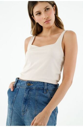 Tennis Camiseta cropped crudo para mujer oferta