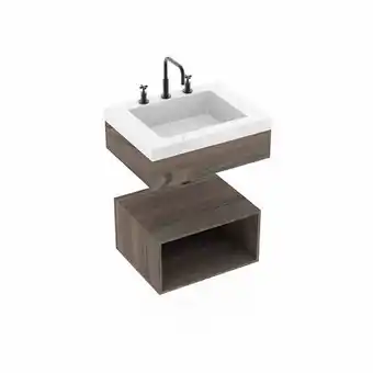 Mueble de baño god-oslo cubo elevado abierto