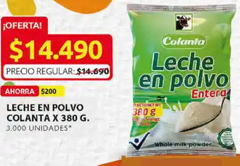 Ara Leche en Polvo Colanta 380g oferta