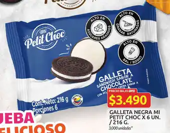 Ara Galleta Negra MI Petit Choc 6un/216g oferta