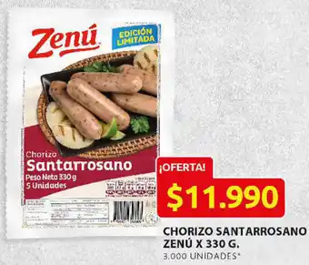 Ara Chorizo Santarrosano Zenú 330g oferta