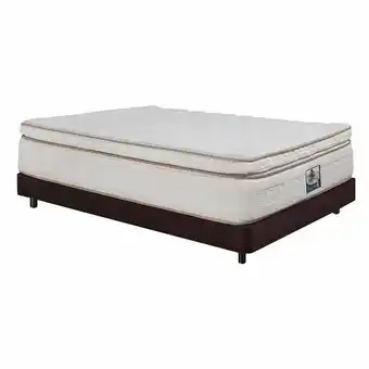 Alkosto Combo dormiluna: colchón resortado semidoble galaxy top 120x190 cm + base cama café oferta