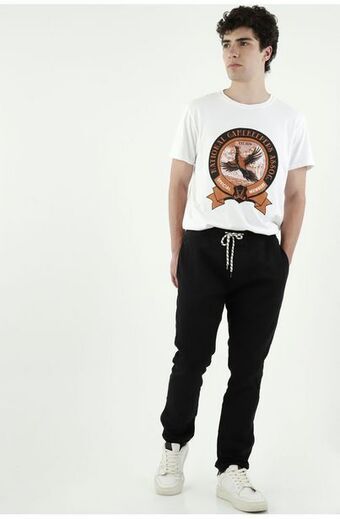 Tennis Pantalón jogger negro para hombre oferta