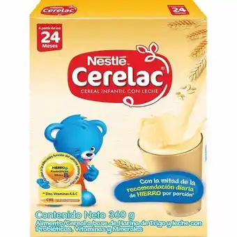 Superdroguería Olímpica Cereal infantil nestum cerelac con leche 360 g oferta