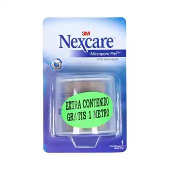 Promo cinta microporosa sobre x 1 rollo x 5 metros gratis 1 metro nexcare (48 mm x 5 metros)