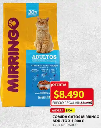 Ara Comida Gatos Mirringo Adulto 1000g oferta