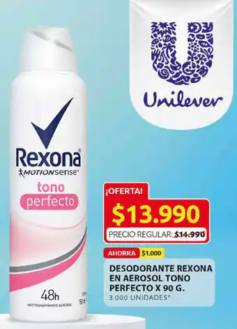 Ara Desodorante Rexona En Aerosol Tono Perfecto 90g oferta