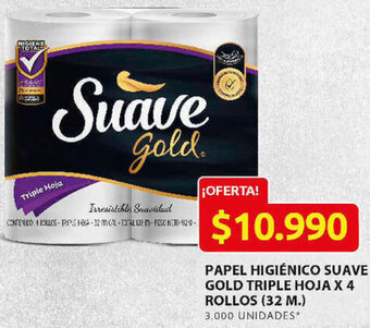 Ara Papel Higiénico Suave Gold Triple Hoja x 4 Rollos 32m oferta