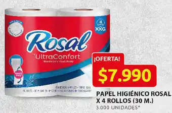 Ara Papel Higiénico Rosal 4 Rollos 30m oferta