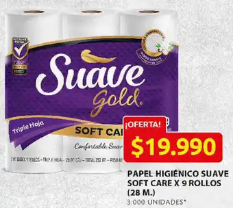 Ara Papel Higiénico Suave Soft Care 9 Rollos 28m oferta