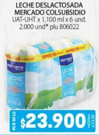 Colsubsidio Leche Deslactosada Mercado Colsubsidio 1100ml x 6und oferta