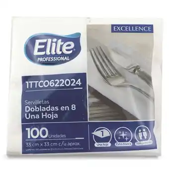 Makro Servilleta elite excellence 33x33 blanco 100h oferta