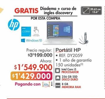 Metro Computador portátil hp oferta