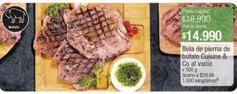 Jumbo Bola de pierna de búfalo cuisine & co al vacío x 500 g oferta