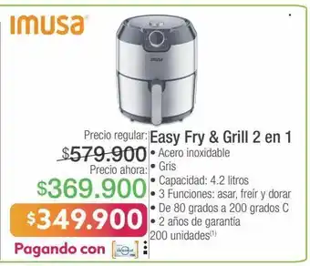 Jumbo Freidora de aire imusa oferta