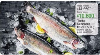 Jumbo Trucha salmonada fresca x 500 g oferta
