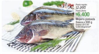 Jumbo Mojarra plateada fresca x 500 g oferta