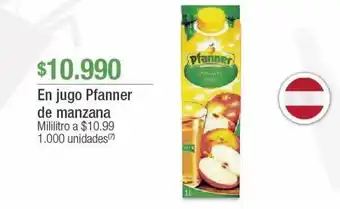 Jumbo En jugo pfanner de manzana oferta