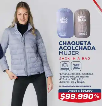 Chaqueta Acolchada Mujer Jack in a Bag