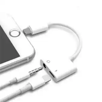 Falabella Adaptador 2 en 1 iphone audífonos 3.5 y carga lightning gl-029 oferta