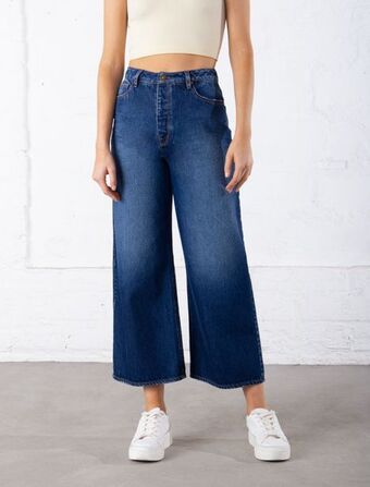 Naf Naf Jean culotte de tiro alto oferta