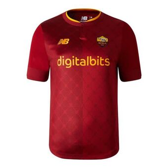 New Balance Men's as roma home short sleeve jersey oferta
